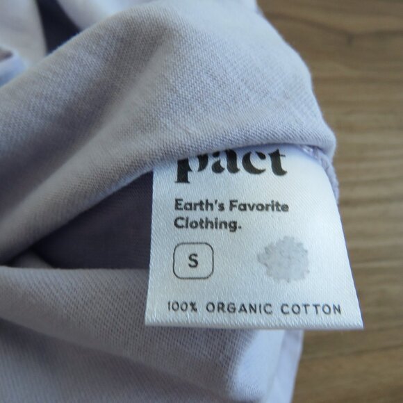PACT The Frame Cotton Midi Dress in Lavender Purple Minimalist Travel - Size S - Picture 13 of 13